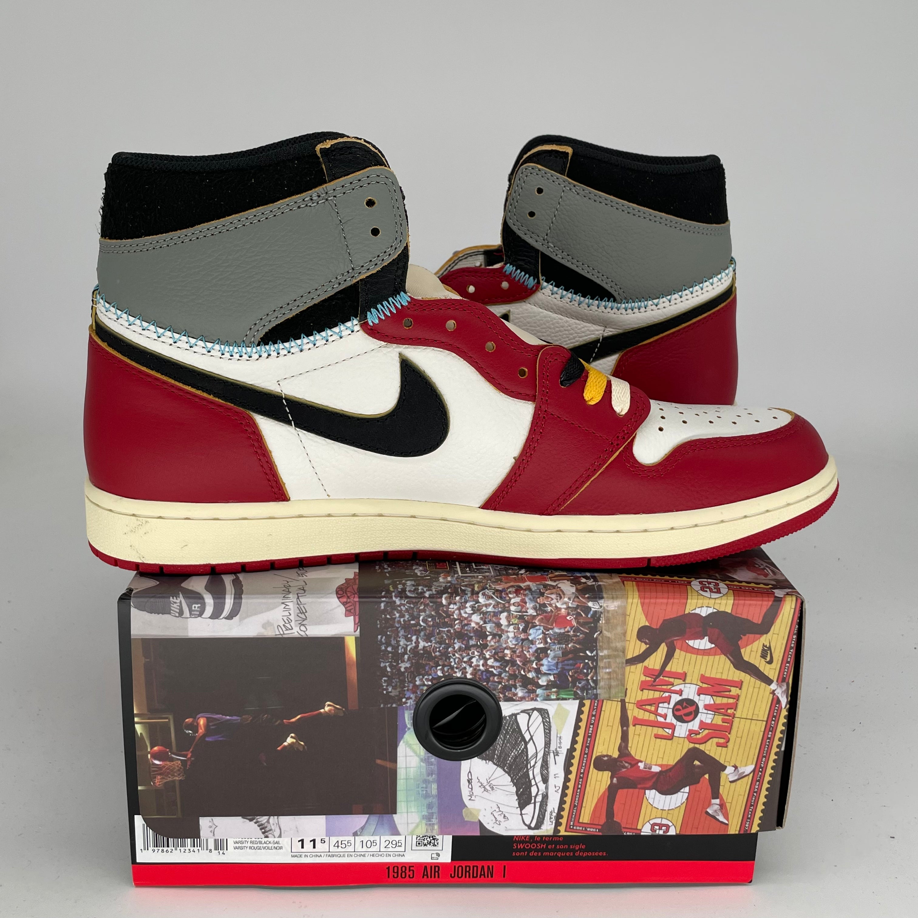 AIR JORDAN 1 UNION LA CHICAGO SHADOW Men's Basketball Shoes Size 11.5 - Style HV8563-600 | Retro Sneakers for Streetwear & Casual Outfits