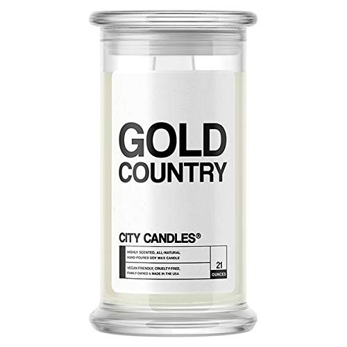 Premium All-Natural Soy Wax Candles 21oz Jar - Handmade in USA, 30+ Fragrances (Gold Country, NOJ Aloha) - Perfect for Home Decor, Gifts & Relaxation