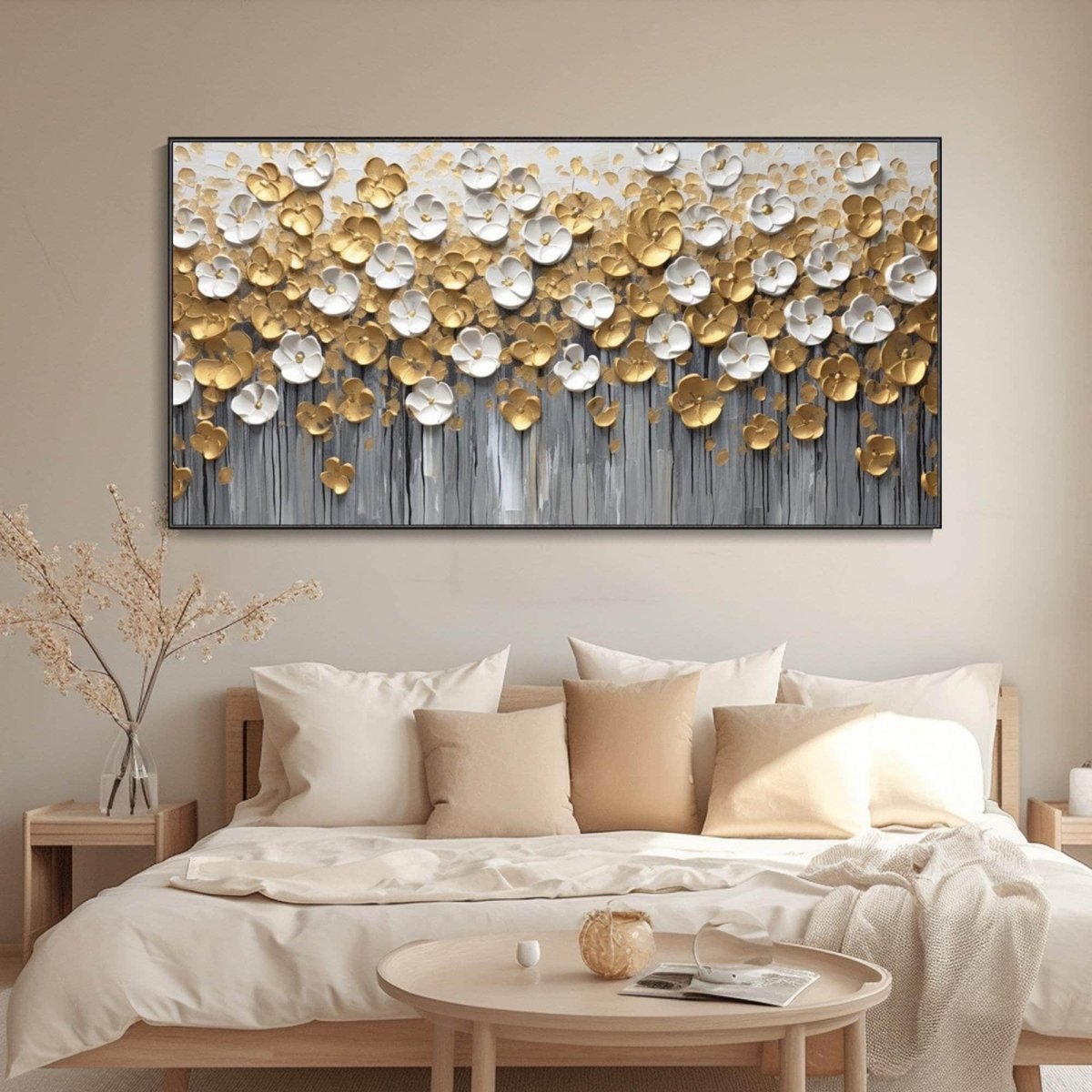 Golden Bloom - Premium Quality Floral Decor for Home & Wedding | Elegant Centerpieces & Event Styling