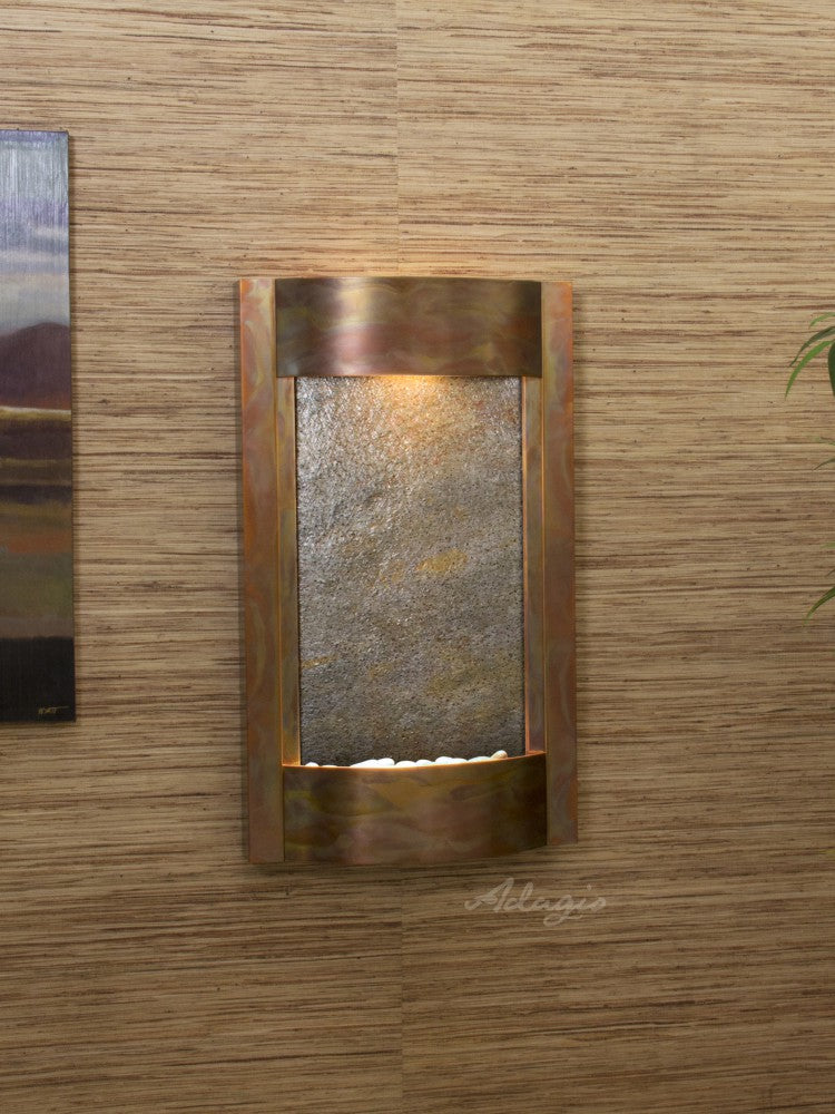 Adagio Serene Waters Rustic Copper Green Featherstone Diffuser SWA1012 - Aromatherapy Essential Oil Diffuser for Home, Office, Spa & Yoga Studio Relaxation