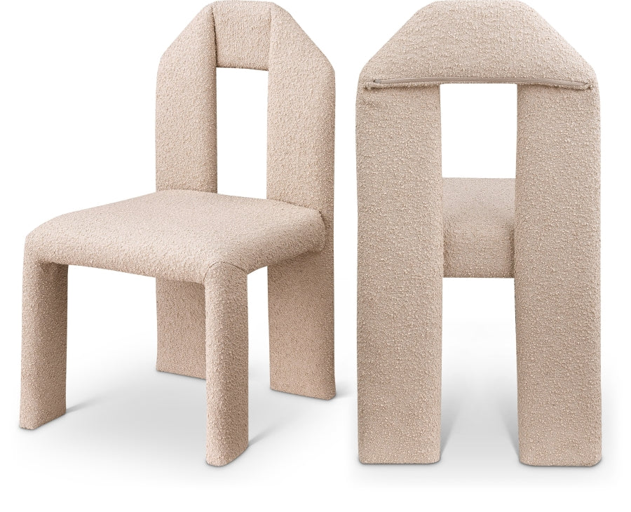 Bennett Boucle Fabric Dining Chair - Modern Upholstered Accent Chair for Dining Room, Kitchen, or Office - Comfortable & Stylish Seating for Home Decor