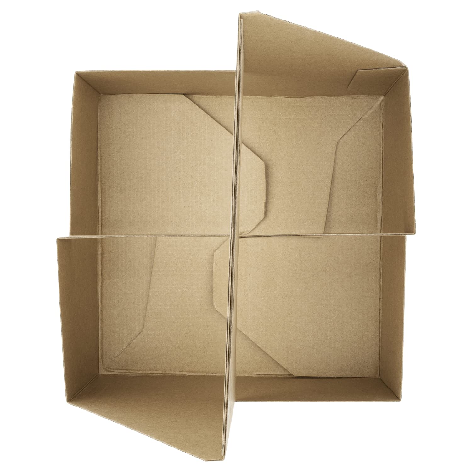 Sturdy 4-Cup Kraft Paper Drink Carrier with Handle - Eco-Friendly Disposable Coffee Cup Holder for Hot & Cold Beverages (Fits 10-32 oz Cups) - Perfect for Coffee Shops, Takeout, Parties & Office Events