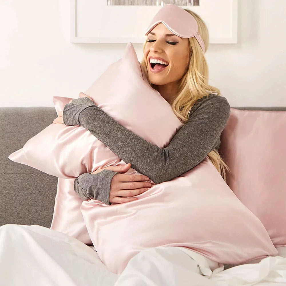 Luxury 100% Mulberry Silk Sleep Eye Mask with Adjustable Silk Strap - Perfect for Travel, Meditation & Deep Sleep