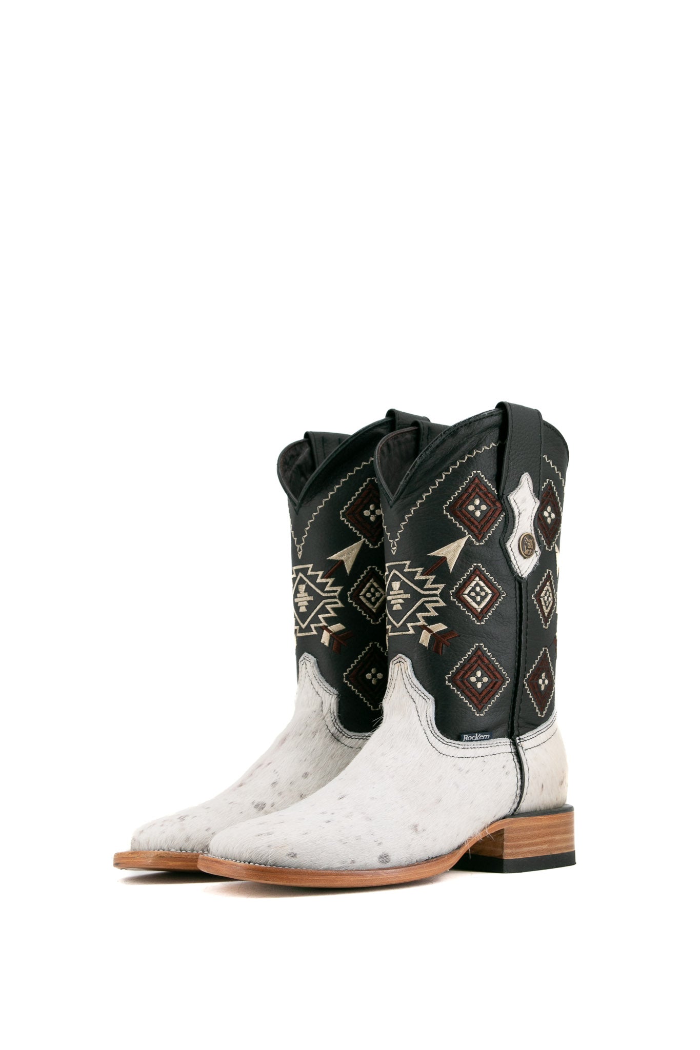 **Men's Genuine Cowhide Square Toe Cowboy Boots - Size 6 - Western Style Boots for Men - Perfect for Rodeo, Country Dancing & Casual Wear**