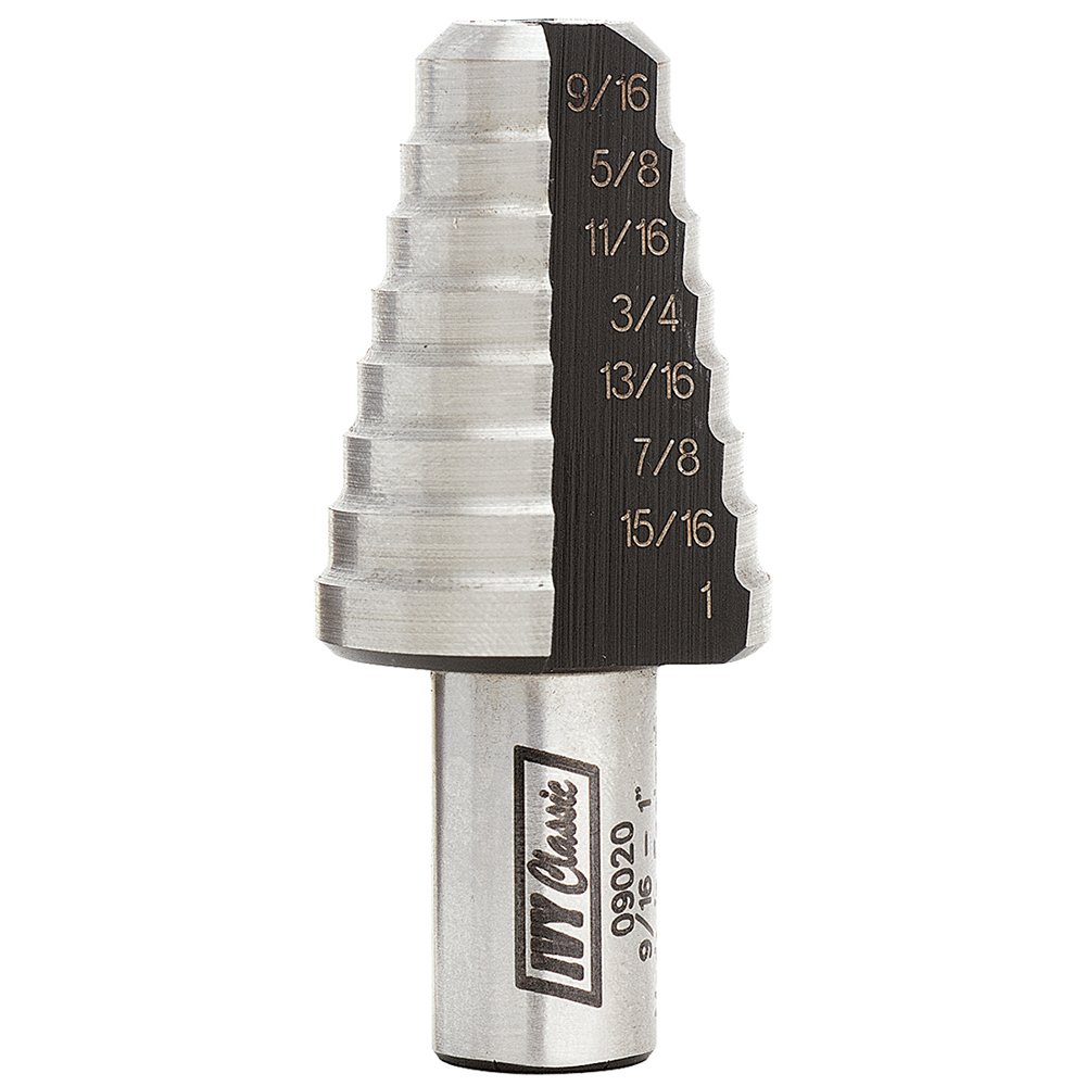 IVY Classic 09020 8-Hole Step Drill Bit Set - 9/16