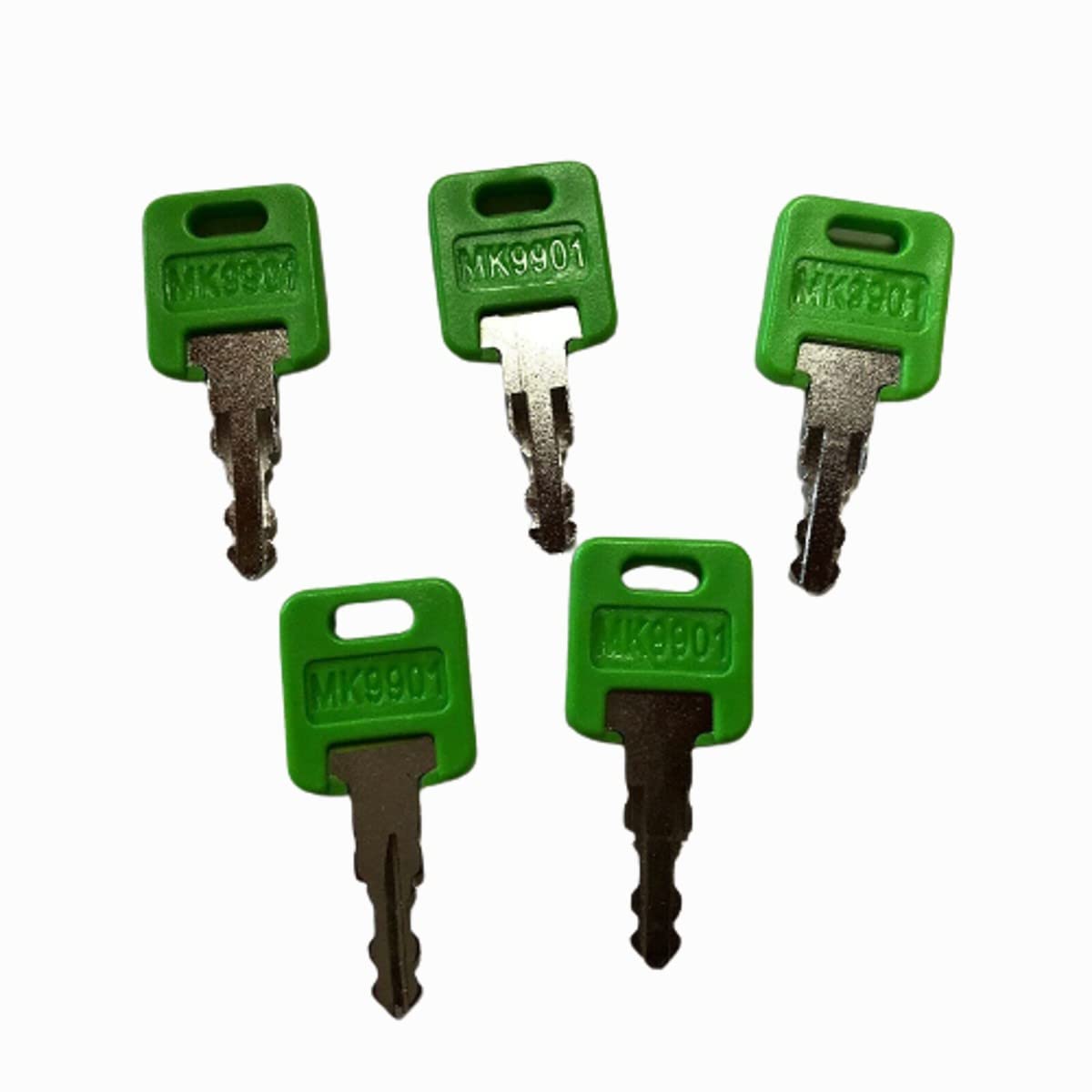 5-Pack RV MK9901 & 6601 Replacement Keys - Compatible with FIC Code 9901-M - Master Green Key for Motorhomes & Campers - Perfect for Spare Keys, Key Replacement, and Emergency Access