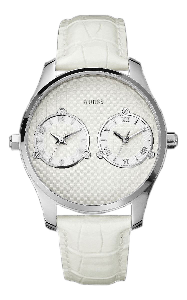 Guess Men's W80043G1 Leather Strap Watch - Trendy Casual & Dress Watch for Business, Date Night & Everyday Wear