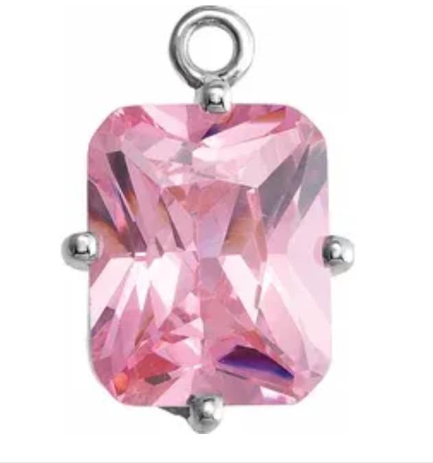 Affordable 10x8mm & 14x12mm Emerald Cut Gold/Platinum Dangle Pendant Setting - Handcrafted in USA - Perfect for Earrings, Necklaces & Jewelry Making
