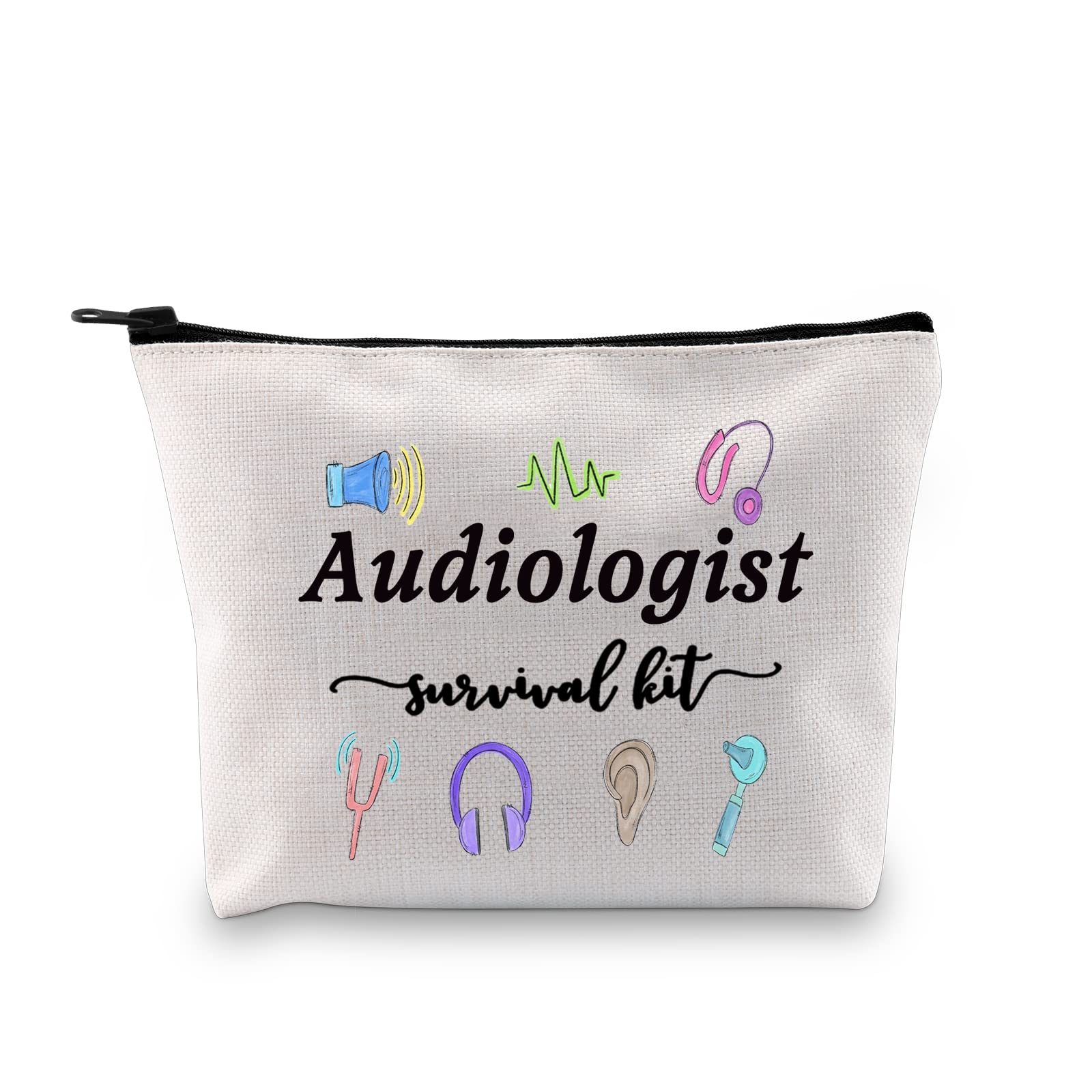 **Audiologist Gift Set - Audiology Graduation Zipper Pouch & Survival Kit Makeup Bag for Students & Professionals - Perfect for Clinical Tools, Cosmetics & Daily Essentials**