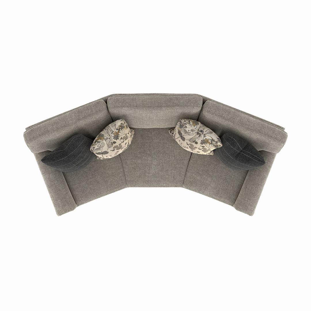 Alyssa Sofa - Modern Comfortable Fabric Couch for Living Room, Lounge & Home Decor - Perfect for Relaxing, Entertaining & Small Spaces