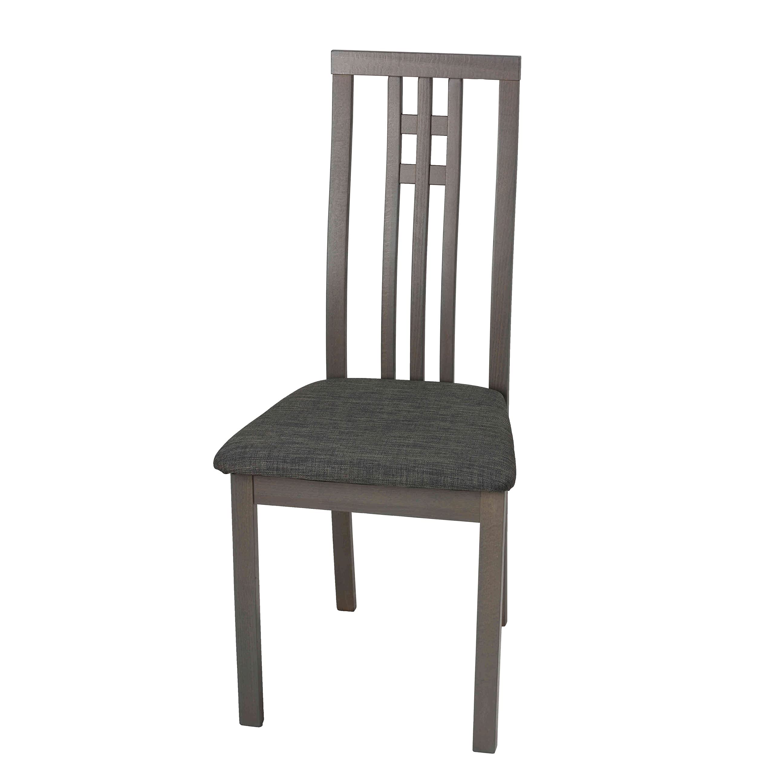 Cortesi Home Paris Dining Chairs Set of 2, Modern Grey Upholstered Side Chairs - Perfect for Kitchen, Dining Room, and Restaurant Decor