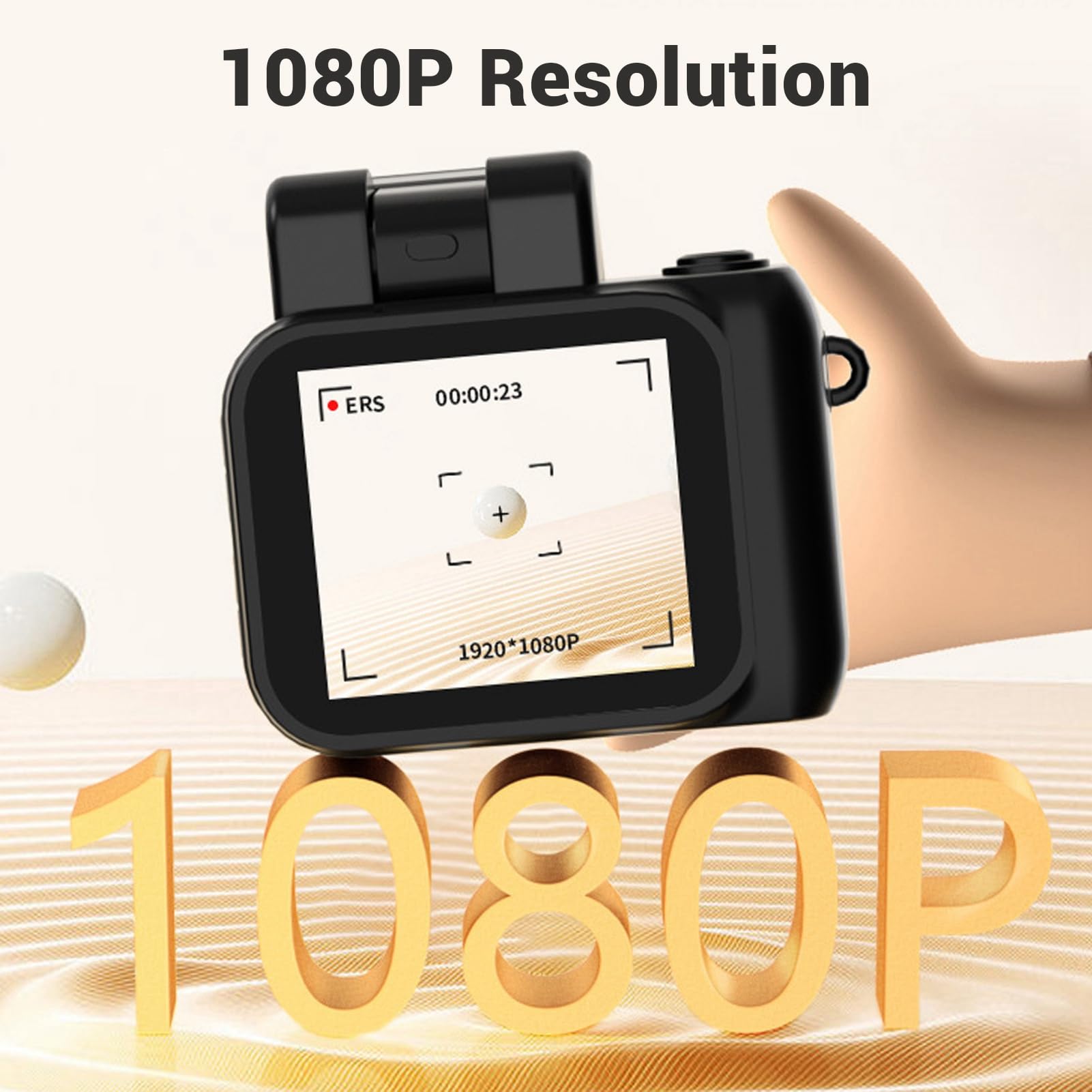 Portable 1080P HD Digital Video Camera - 2MP Rechargeable Camcorder with 160° Wide Angle Lens for Kids, Students & Vlogging | Perfect for School Projects, Travel Videos & YouTube Content Creation