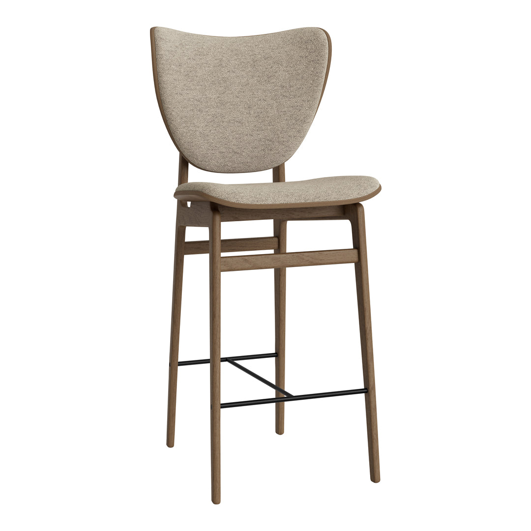 Elephant Counter Chair - Upholstered Bar Stool with Back Support for Kitchen Island, Breakfast Nook & Home Decor