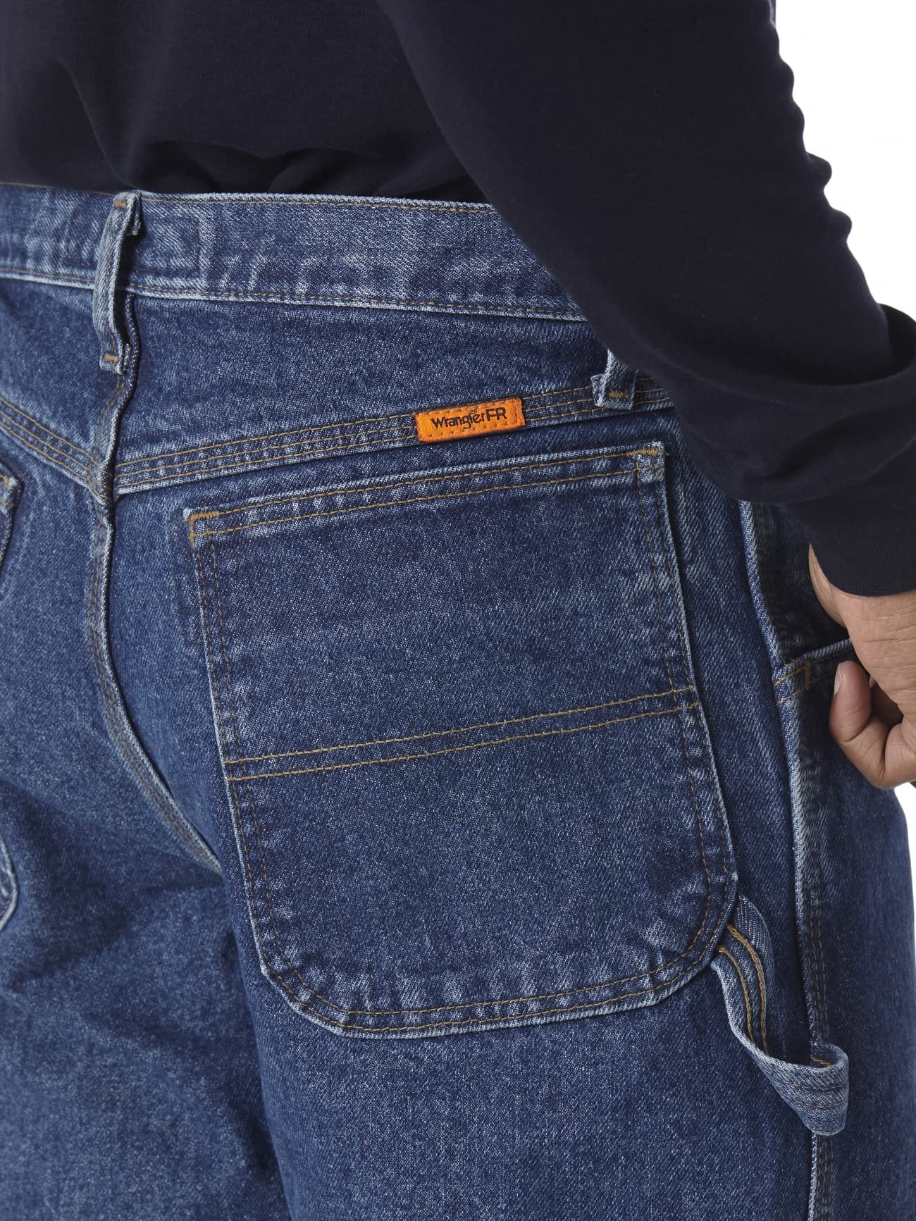 Wrangler Men's Riggs Workwear Flame Resistant Carpenter Jeans - Durable FR Work Pants for Construction, Carpentry & Industrial Safety | OSHA Compliant Workwear