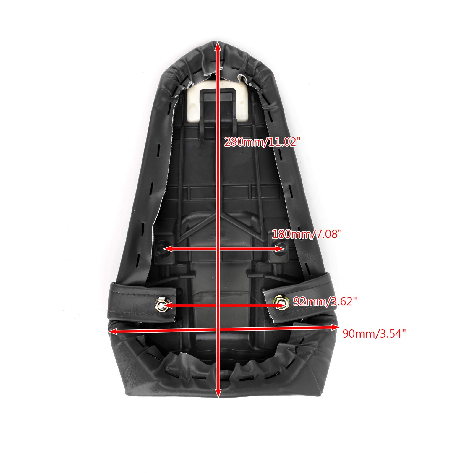 Artudatech Motorcycle Rear Passenger Pillion Pad Seat - Genuine Leather Comfort Cushion for Yamaha YZF R1 R1M R1S (2015-2018) & R6 (2017-2018) - Perfect for Long Rides, Touring & Passenger Comfort