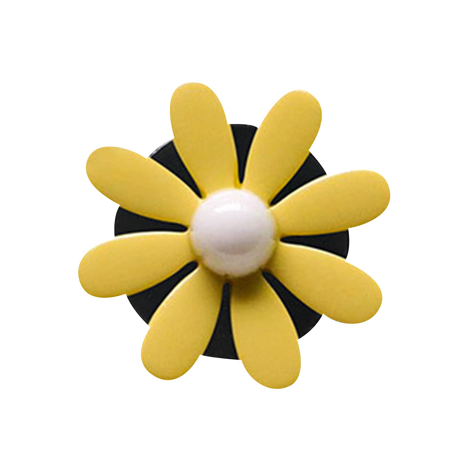 Newrys Sunflower Shaped Car Aromatherapy Diffuser - Mini Resin Air Freshener Clip for Vehicle Vent, Long-Lasting Fragrance, Perfect Gift Choice (Yellow Flower) - Ideal for Cars, Offices & Home Décor
