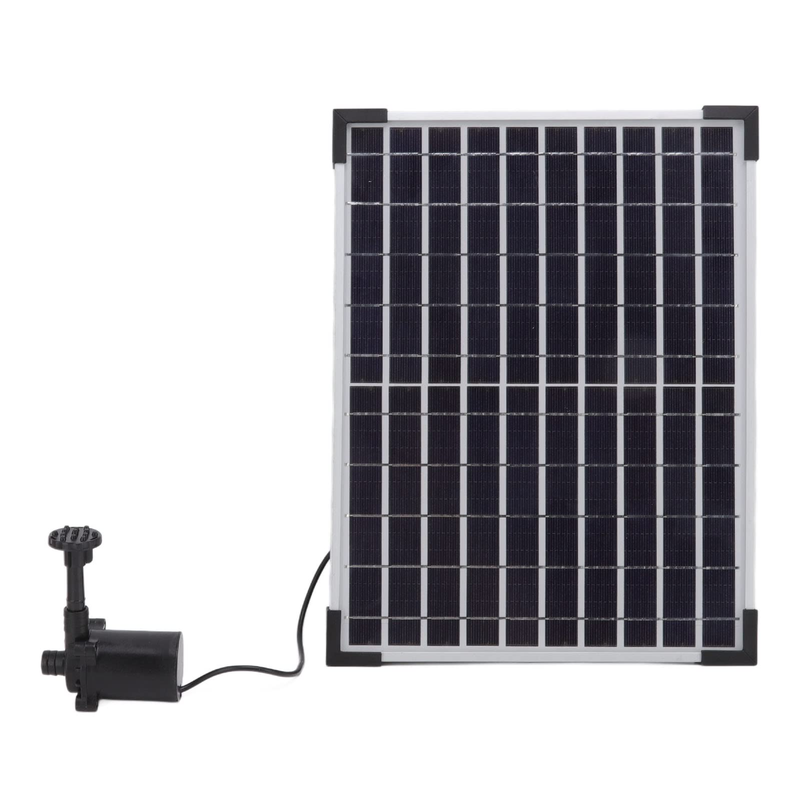 Jeanoko Solar Waterfall Pump - Bracket-Free ABS Solar Water Pump with Quick Restart for Garden Fountains, Ponds & Birdbaths | Compact Outdoor Water Feature for Patio, Yard & Landscaping