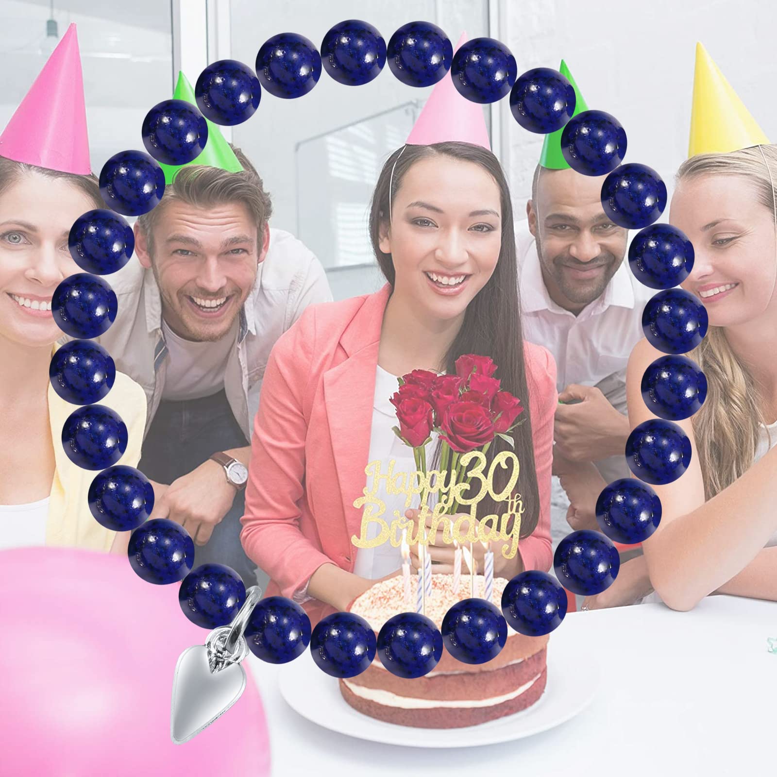 30th Birthday Gifts for Women - Elegant Beads Bracelet Jewelry for Her, Mom, Daughter, Sister, Best Friend, Wife, Boss - Perfect Birthday Gift for Turning 30 - Ideal for Celebrations, Parties, and Special Occasions