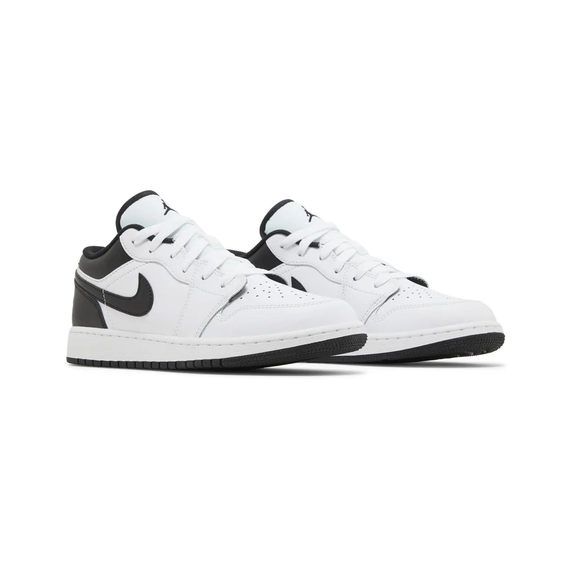 Air Jordan 1 Low 'White Black' GS Sneakers for Girls (2023) - Comfortable Basketball Shoes for School, Sports & Casual Wear