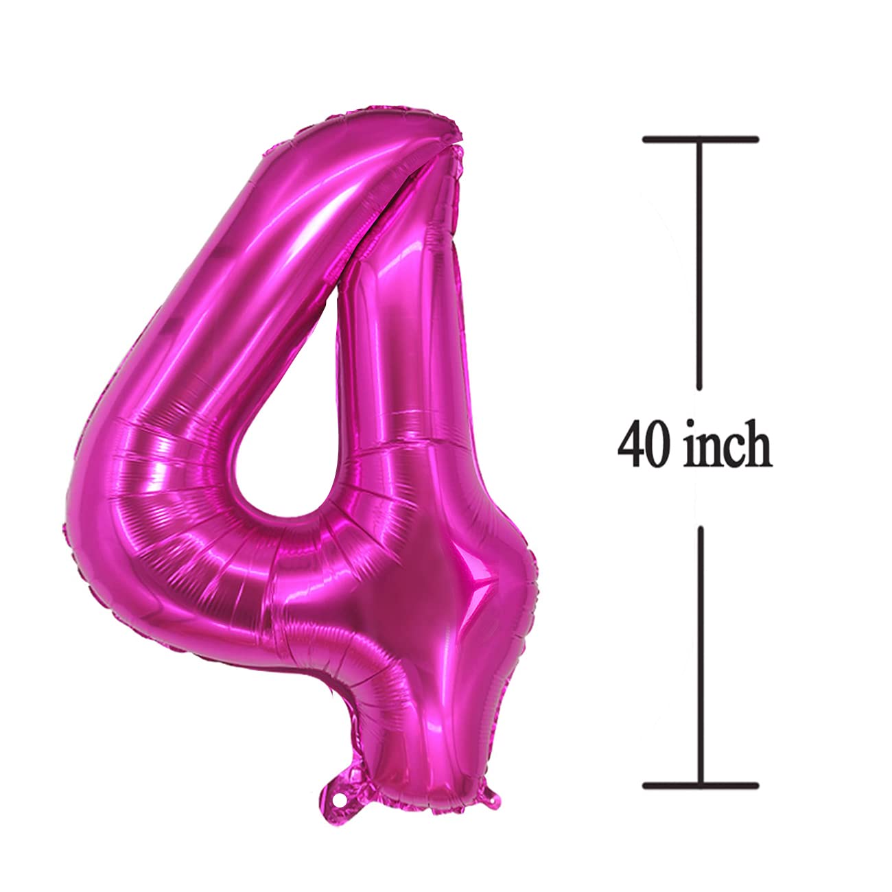 45 Inch Giant Pink Mylar Foil Number Balloons - Large Jumbo 45th Birthday Party Decorations for Women, Anniversary, Graduation & Special Celebrations