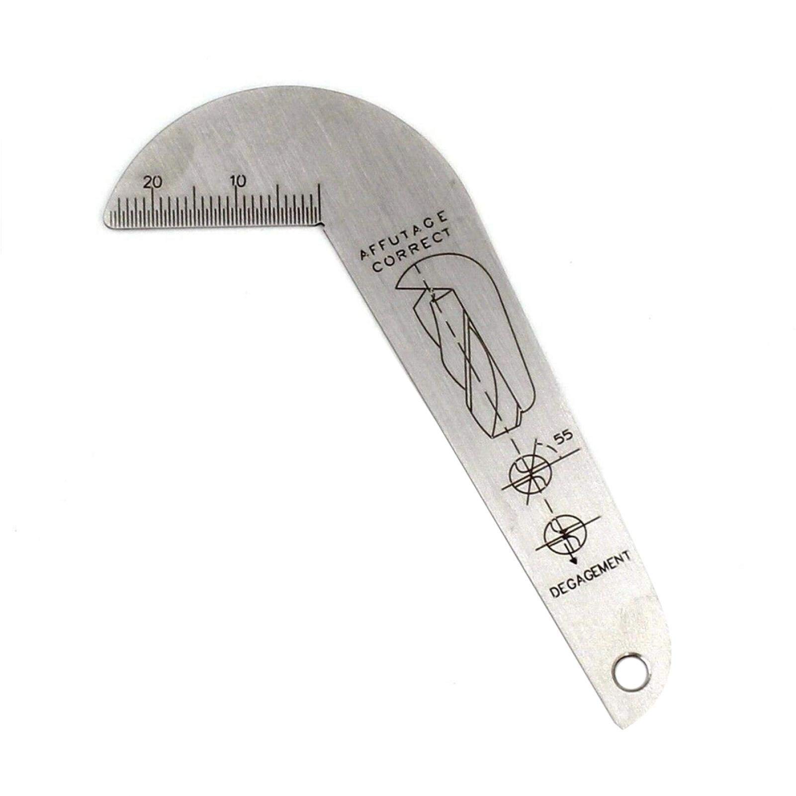 118 Degree Drill Bit Angle Gauge - Stainless Steel Drill Sharpening Tool & Protractor for Perfect Grinding Angles | Ideal for Woodworking, Metalworking & DIY Projects