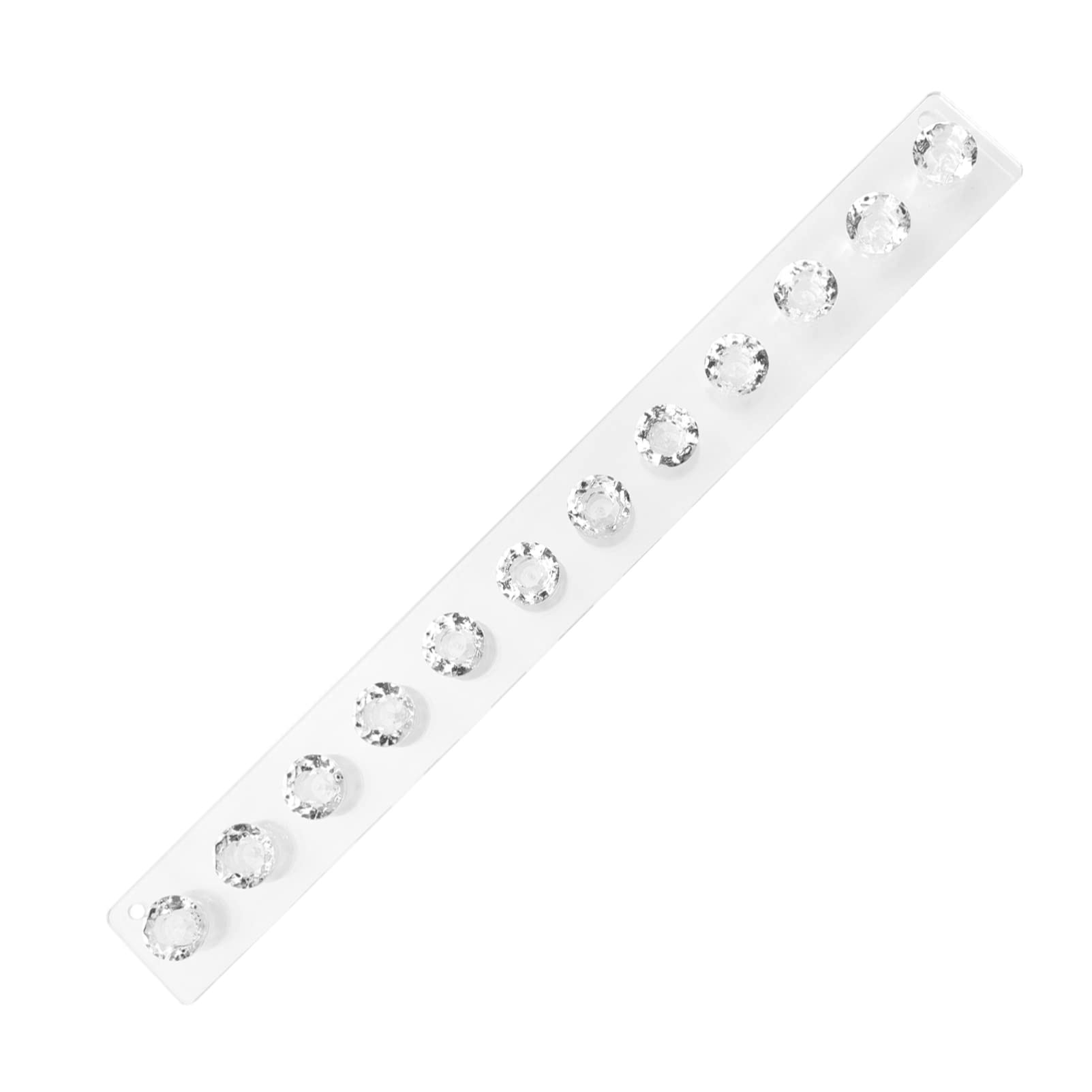 Acrylic Wall Mounted Jewelry Organizer with 12 Hooks - Earring Holder for Studs & Dangles, Necklace & Ring Display - Space Saving Jewelry Storage for Women & Girls - Perfect for Bedroom, Bathroom & Closet Organization