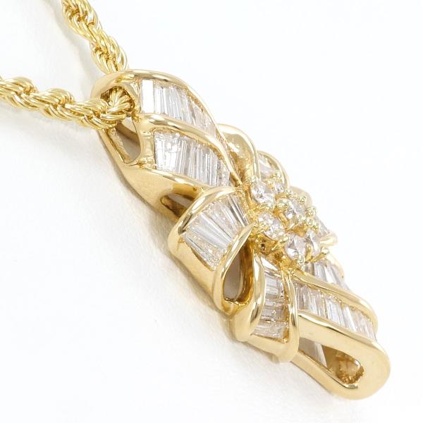 18K Yellow Gold Diamond Necklace for Women - Elegant Luxury Pendant Necklace with Real Diamonds - Perfect for Weddings, Anniversaries & Special Occasions