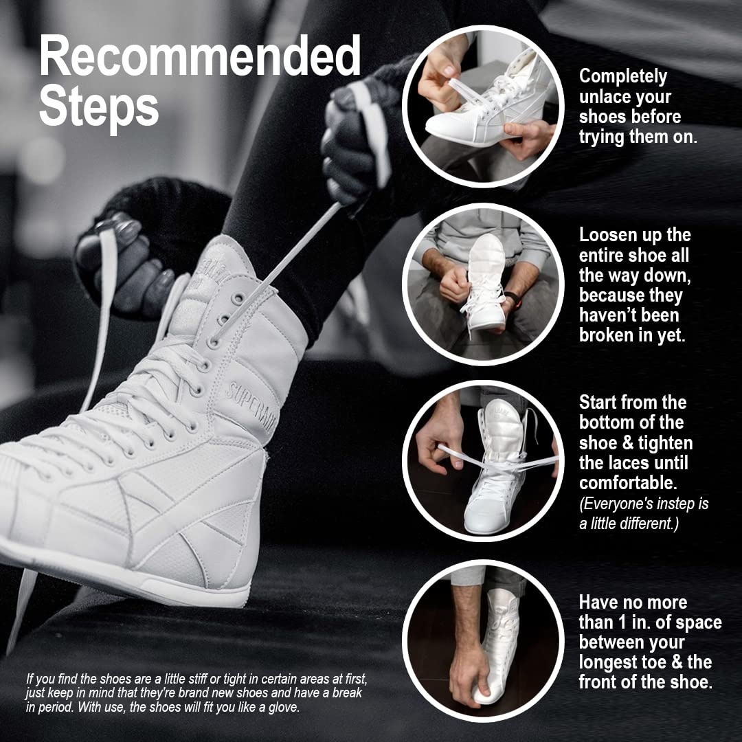 Superare Boxing Shoes for Men & Women – Professional MMA, Kickboxing & Training Workout Shoes | Ideal for Sparring, Gym Training & Martial Arts Competitions