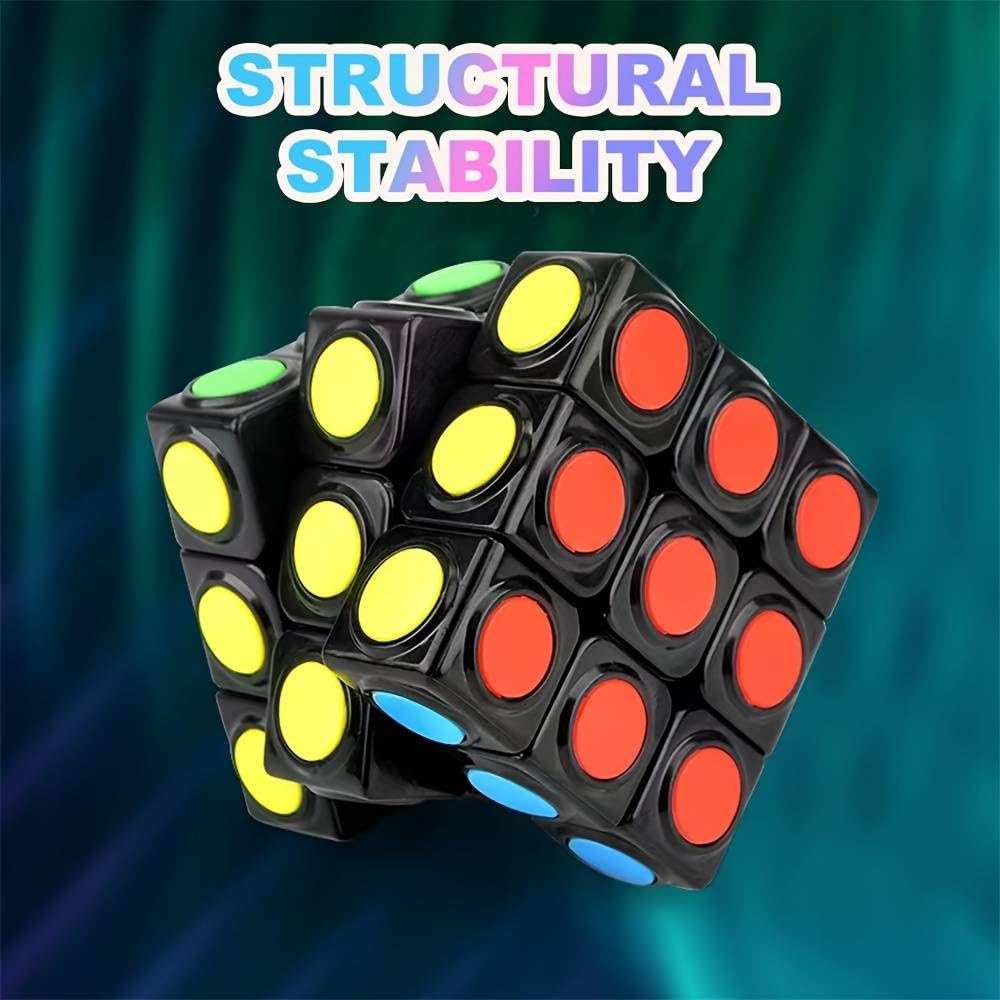 3x3 Rubik's Cube Speed Puzzle - Fast & Smooth Brain Teaser Toy for Kids & Adults | Color Matching Mind Game | Perfect Gift for Birthdays, Parties & Stress Relief | Great for Improving Focus & Problem-Solving Skills