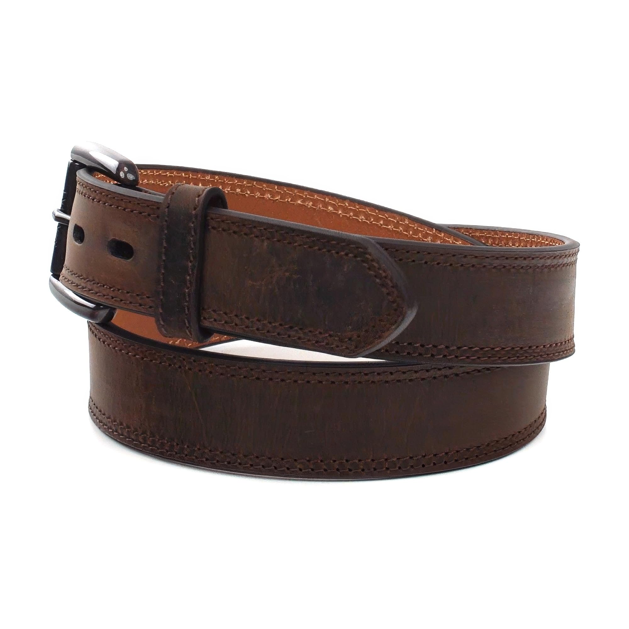 ARIAT Men's Genuine Leather Roller Belt - Adjustable Western Style Belt for Cowboy Boots & Jeans | Perfect for Rodeo, Ranch Work & Casual Wear