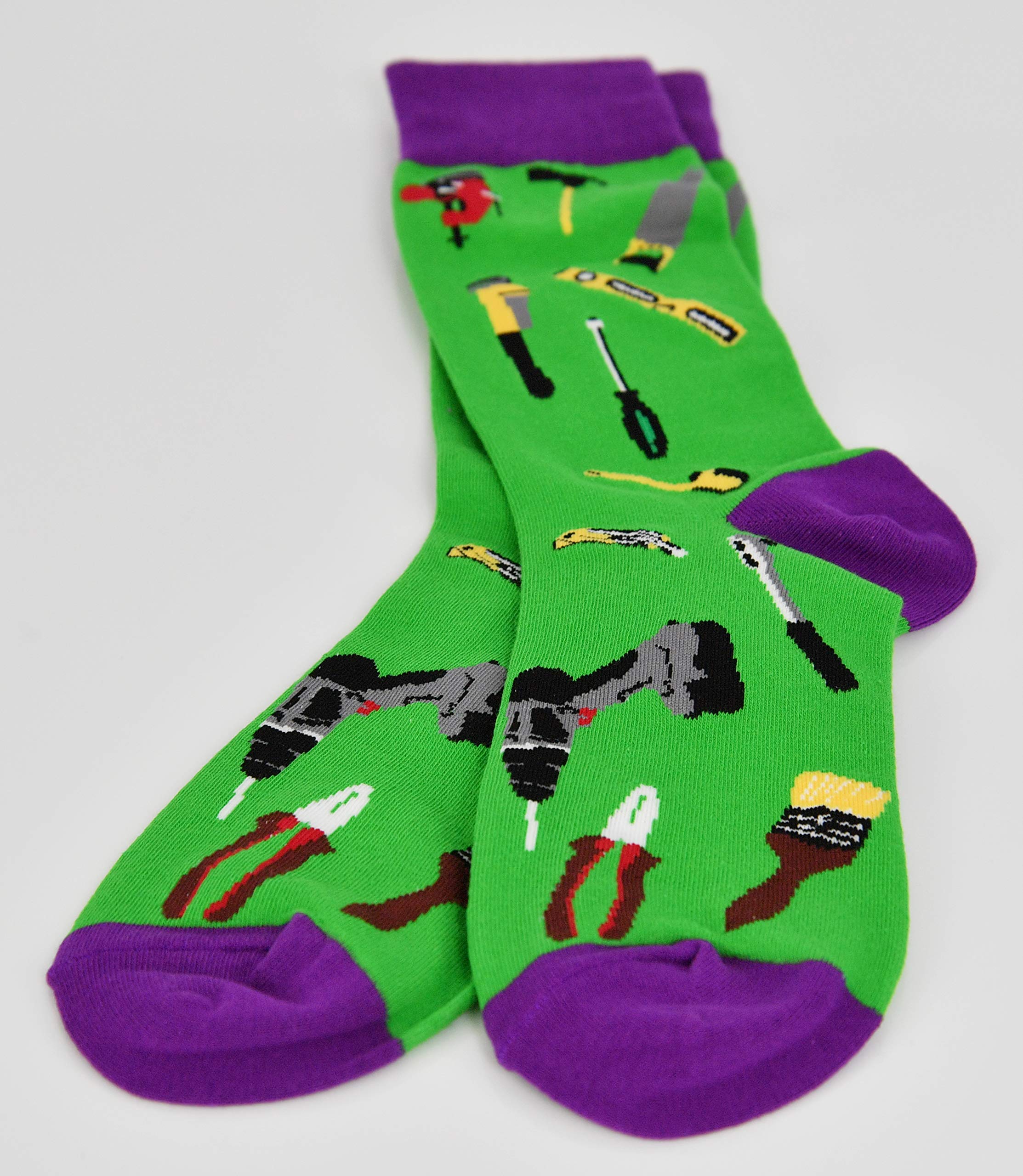 Funny Tool-Themed Novelty Socks - Hammer Design for Men & Women | Perfect for Construction Workers, DIY Enthusiasts & Gift Giving