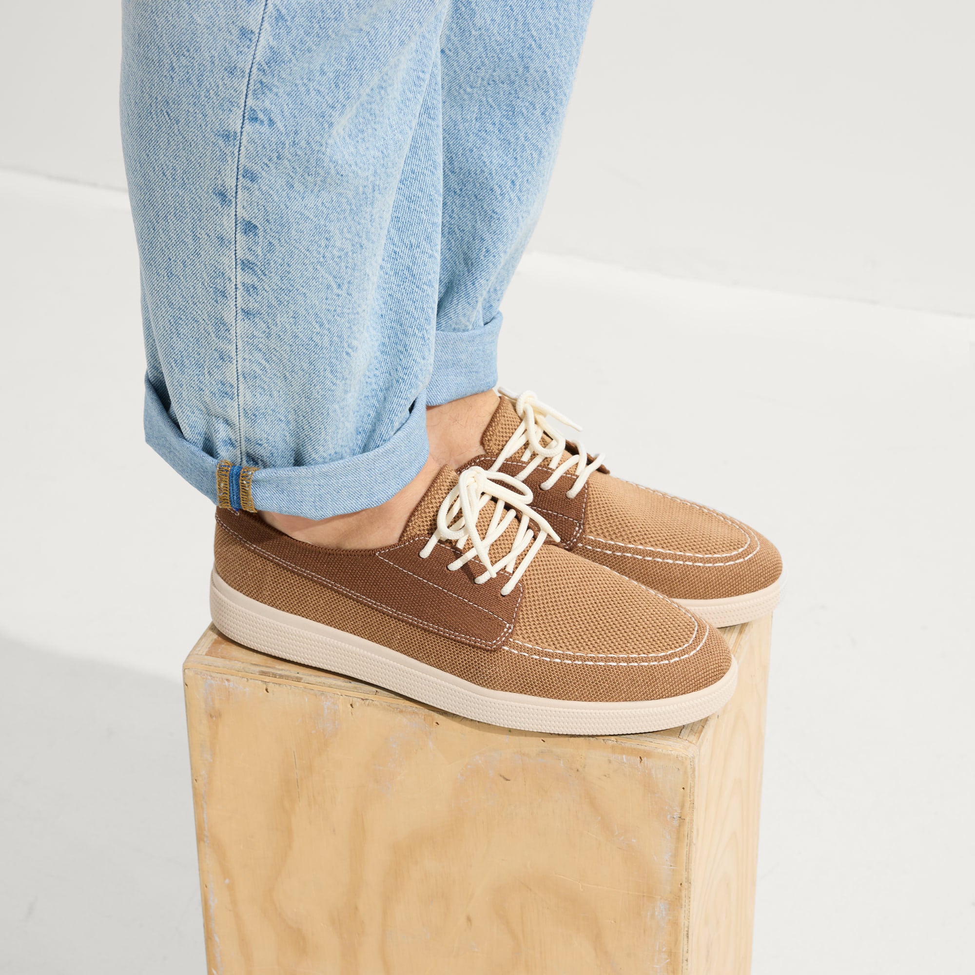 Ravello Boat Shoes for Men - Classic Nautical Brown Leather Deck Shoes | Comfortable & Stylish for Casual Wear, Sailing, and Outdoor Adventures