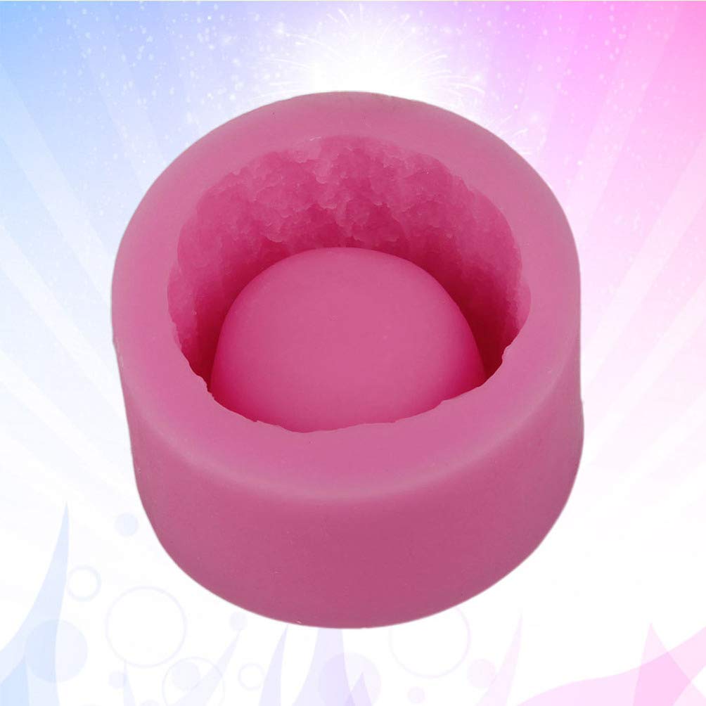 Exceart Silicone Fondant Molds - 3D Tree, Flower Pot & Candy Molds for Soap Making, Epoxy Resin Crafts, Concrete Decor & Fudge - Reusable Baking & DIY Craft Supplies (Pink) - Perfect for Cake Decorating, Homemade Candies & Creative DIY Projects