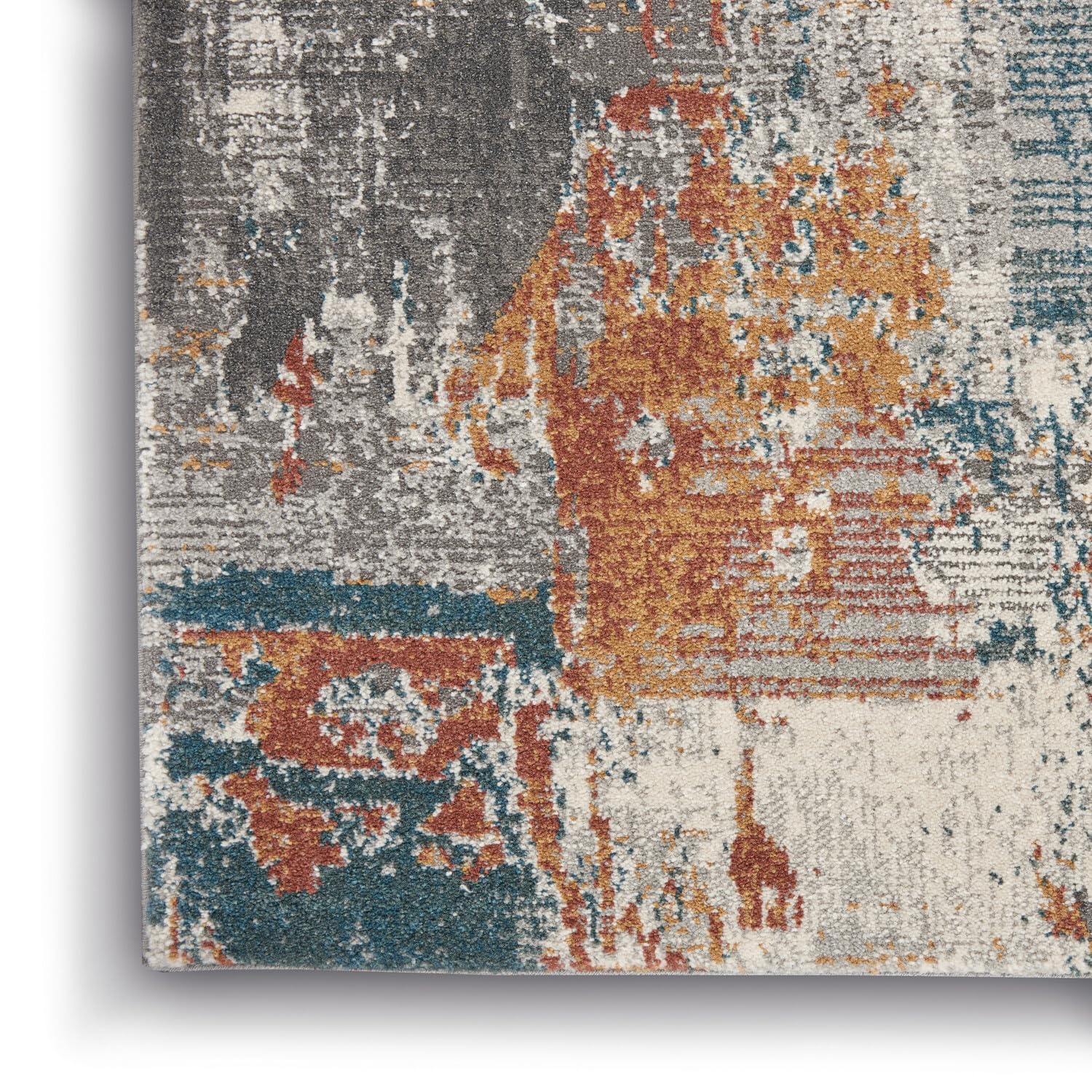 Nourison Ludlow Modern Grey/Multi 5'3
