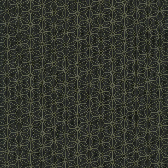 Sevenberry Kasuri RK88222215 Geo Dark Fabric - Premium Japanese Textile for Home Decor, Upholstery & Fashion Design