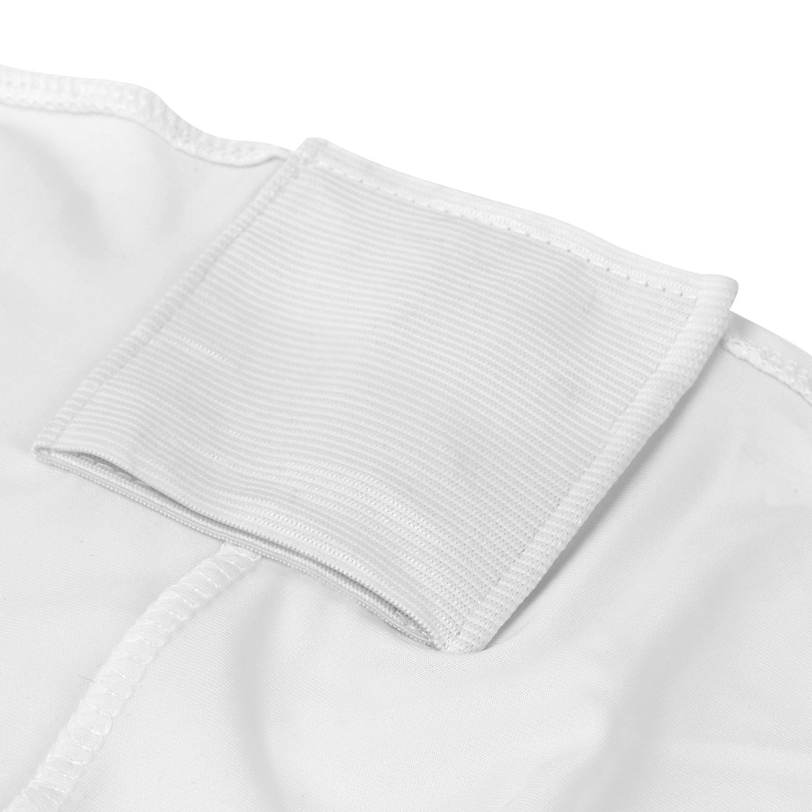 Lann's Linens 50-Piece White Spandex Folding Chair Covers - Stretchable, Wrinkle-Resistant for Weddings, Parties, Banquets & Events - Perfect for Indoor/Outdoor Decorations