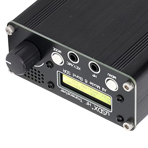 8 Band HF SSB QRP Transceiver Radio with LCD Display, BNC Antenna Connector & US Plug - Perfect for Amateur Radio, Emergency Communication & Outdoor Adventures