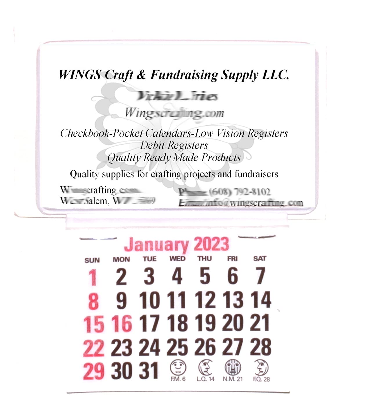 2023 Premium Peel and Stick Adhesive Business Cards for Auto, Car & Truck - 3 Pack | Perfect for Vehicle Advertising, Promotions & Calendar Reminders