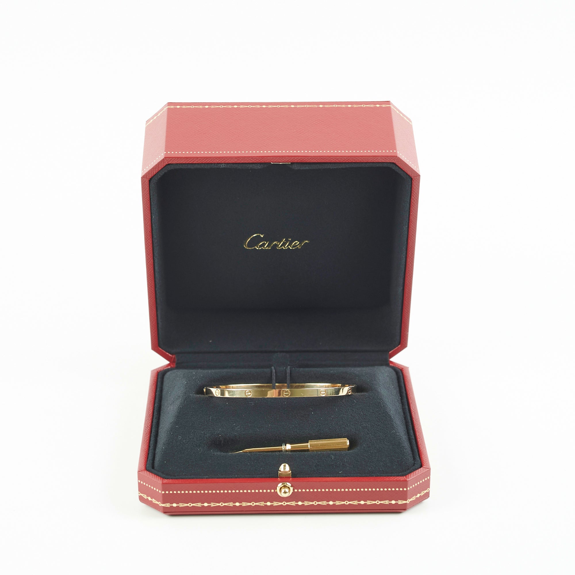 Cartier Small Love Bracelet 18K Gold Size 19 - Luxury Jewelry for Women, Perfect for Gifts, Anniversaries & Special Occasions