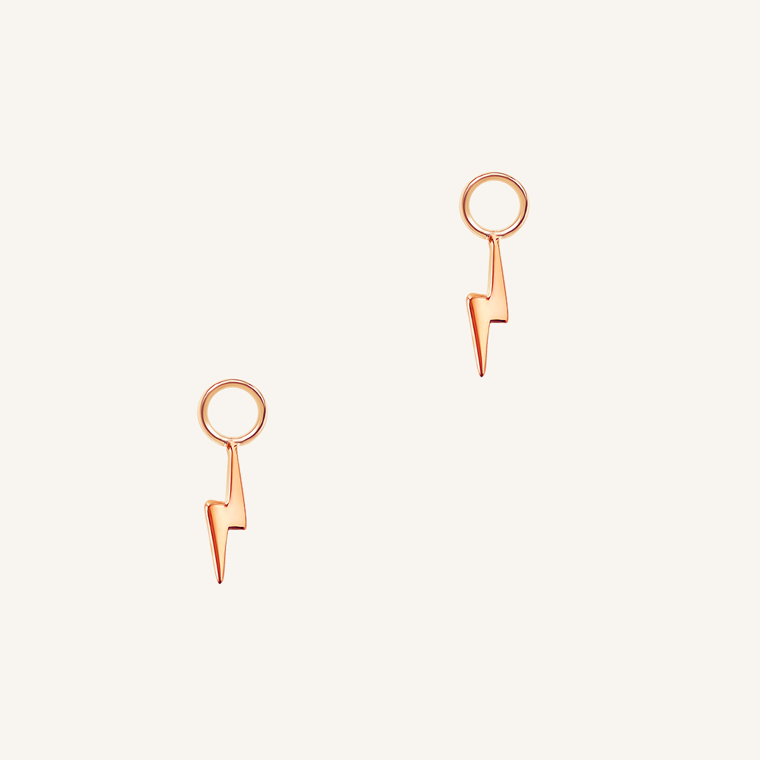 Ignite Hoop Charm Set of 2 - Stainless Steel Dangle Earrings for Women, Trendy Boho Jewelry Gift - Perfect for Parties, Weddings & Everyday Wear