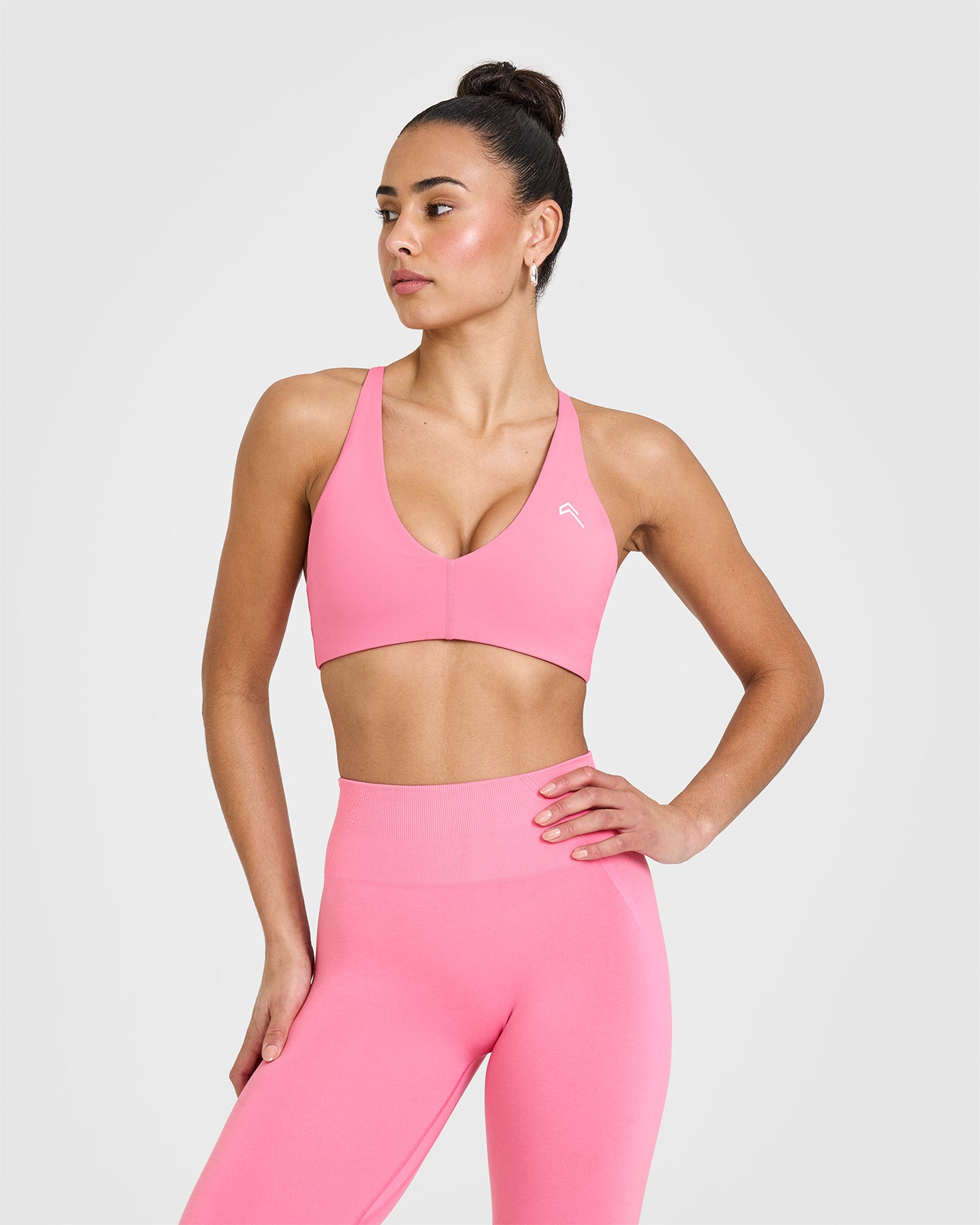Unified Micro Bralette - Seamless Comfort Bra in Peony Pink | Perfect for Yoga, Lounge & Everyday Wear