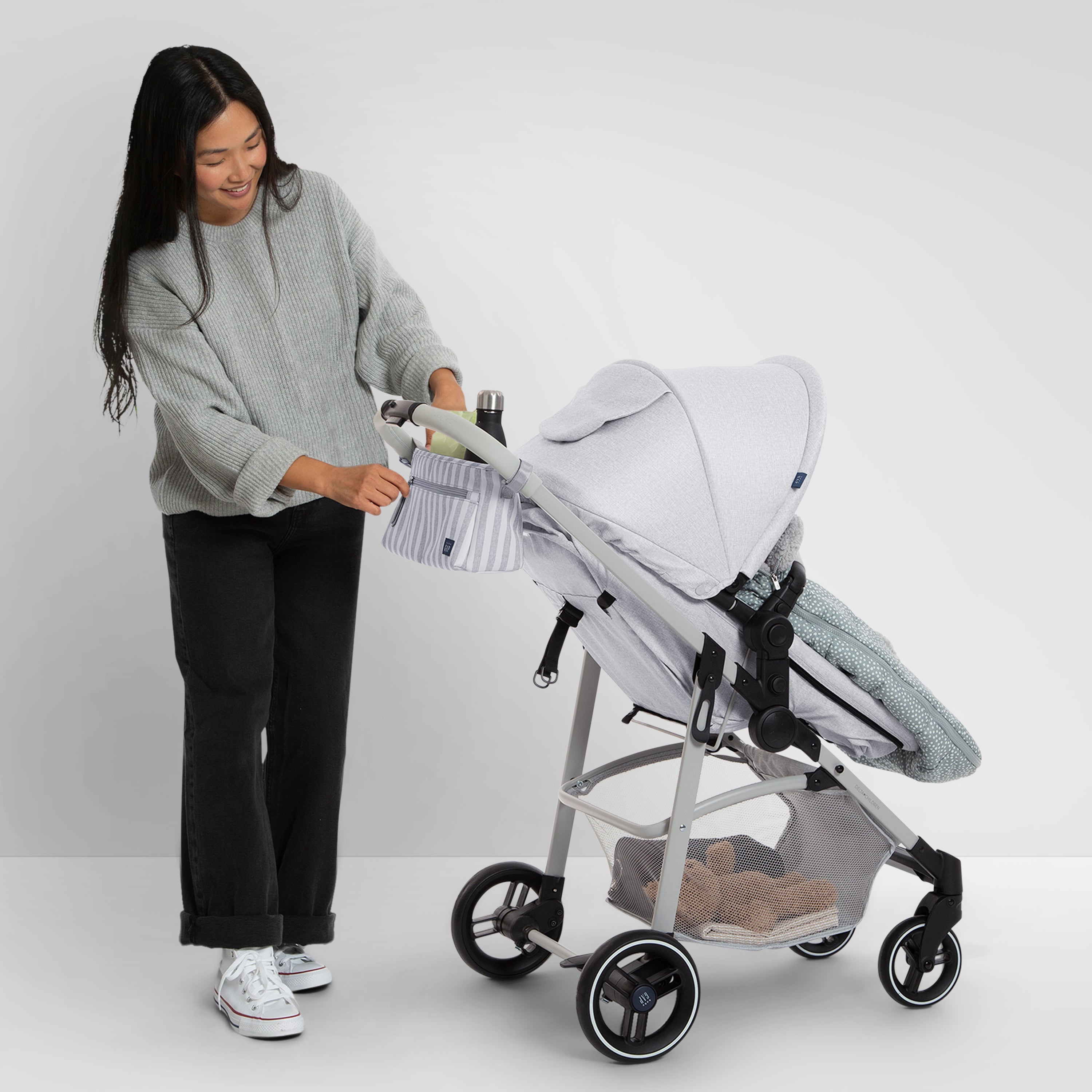 BabyGap Classic Parent Organizer for Single Stroller - Compact Diaper Bag with Multiple Pockets for Baby Essentials - Perfect for Strolls, Shopping & Travel
