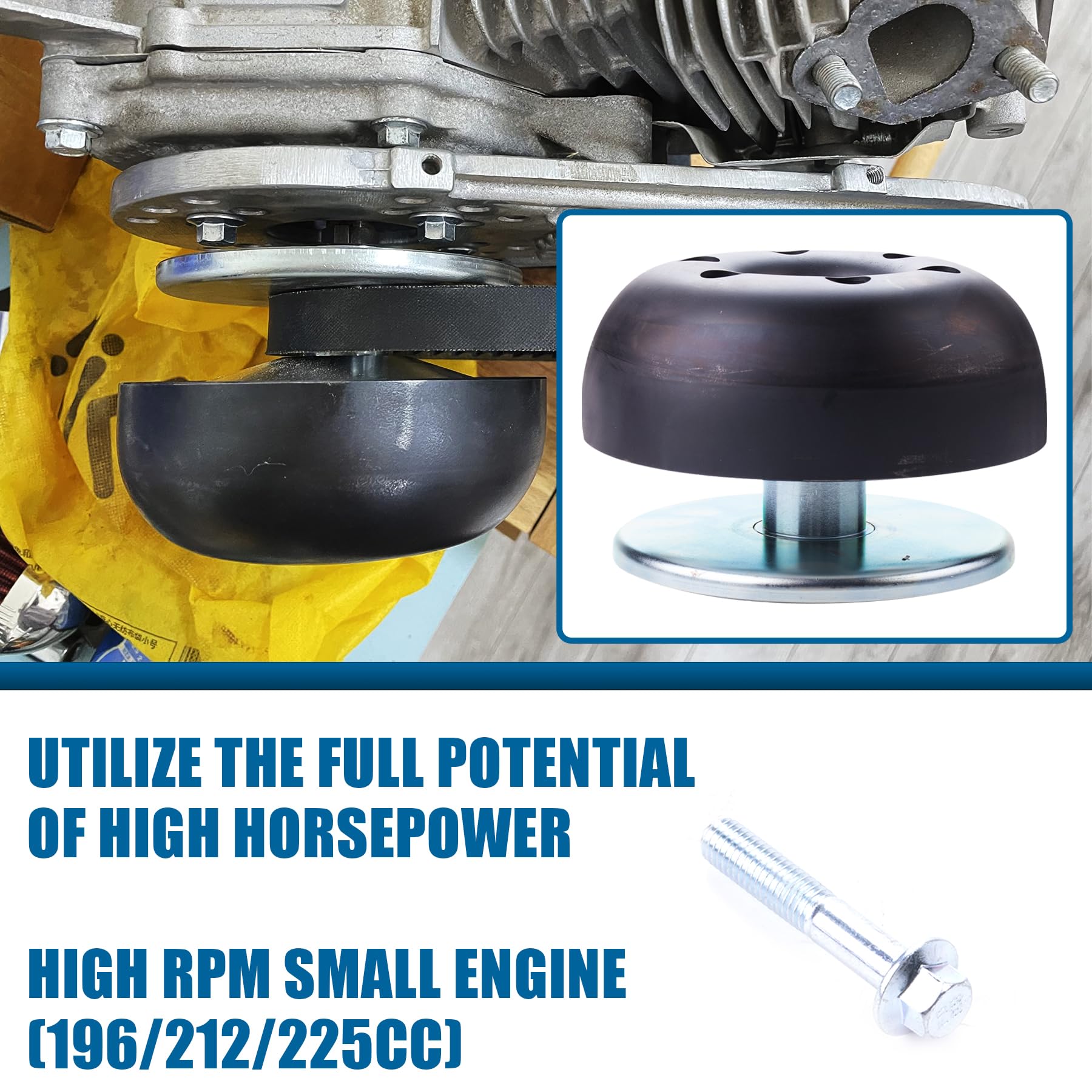 30 Series Torque Converter Driver Clutch with Mounting Screws for 196cc/212cc/225cc Engines (3/4