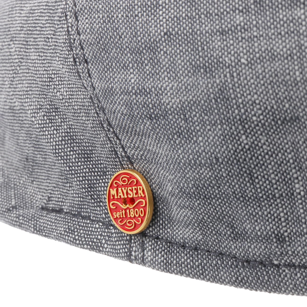 Mayser Sidney Linen Flat Cap for Men - Classic Summer Hat for Outdoor Activities, Travel & Casual Wear