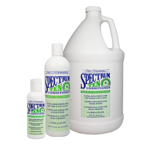 Spectrum Ten Soft & Smooth Coat Conditioner for Dogs - 3 Sizes (8oz, 16oz, 32oz) | Hydrating & Detangling Pet Grooming Solution | Perfect for Bath Time & Daily Coat Care