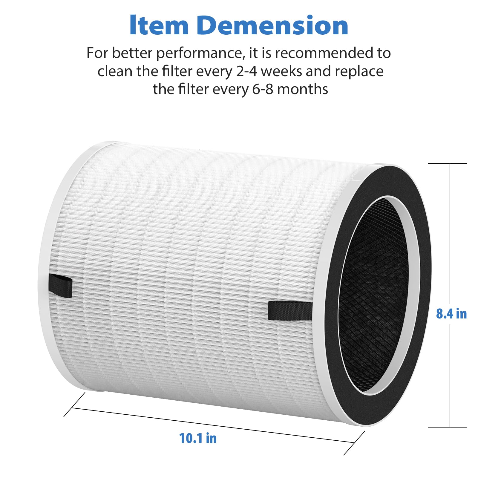 True HEPA Max Filter Replacement (2 Pack) - Compatible with Afloia MAX/MAGE/PRO, Honati MAX AP2202I & Sans Large Room Air Purifiers - For Home, Office & Bedroom Air Cleaning