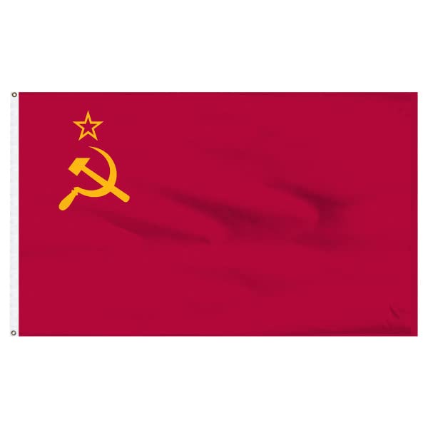 Premium 3ft x 5ft USSR Patriotic Banner Flag - Heavyweight Durable Nylon - Made in USA - Super Tough for Indoor & Outdoor Use - Perfect for Historical Displays, Soviet-Themed Parties & Patriotic Decorations