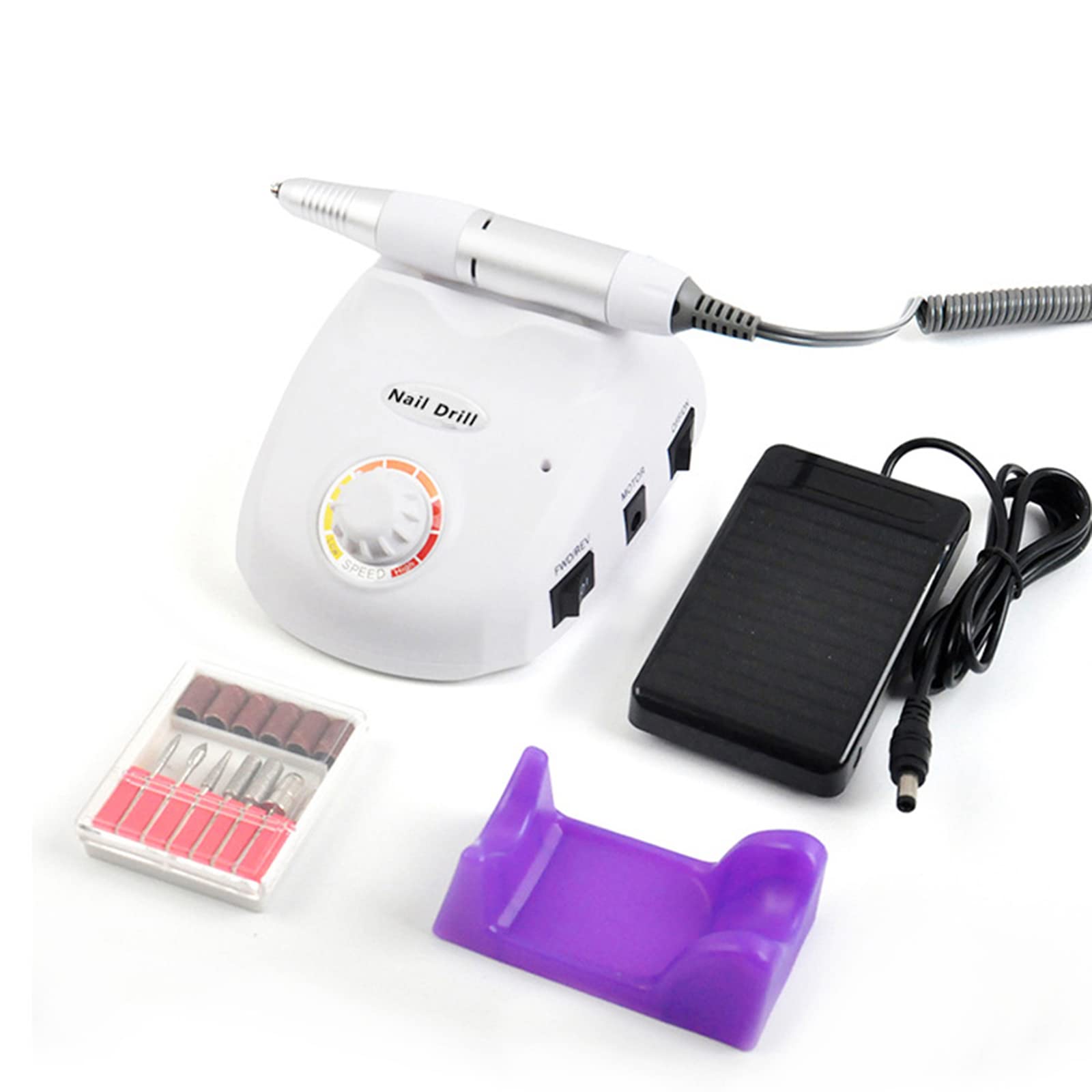 EXCLUZO Professional 35000RPM Electric Nail Drill Machine - Cordless Nail File Pen for Acrylic Nails, Manicure & Pedicure - Cuticle Removal, Nail Grinding & Polishing Tool (Perfect for Salon & Home Nail Care)
