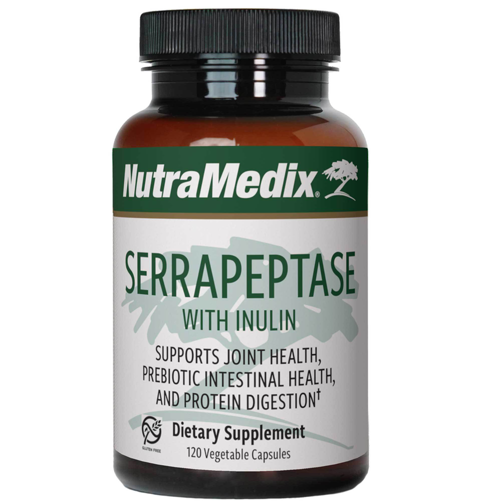 Nutramedix Serrapeptase Enzyme Supplement - 120,000 SPU for Joint Support & Inflammation Relief - Natural Pain Relief for Back, Knee & Muscle Discomfort - Supports Respiratory Health & Circulation - Perfect for Athletes & Active Lifestyles