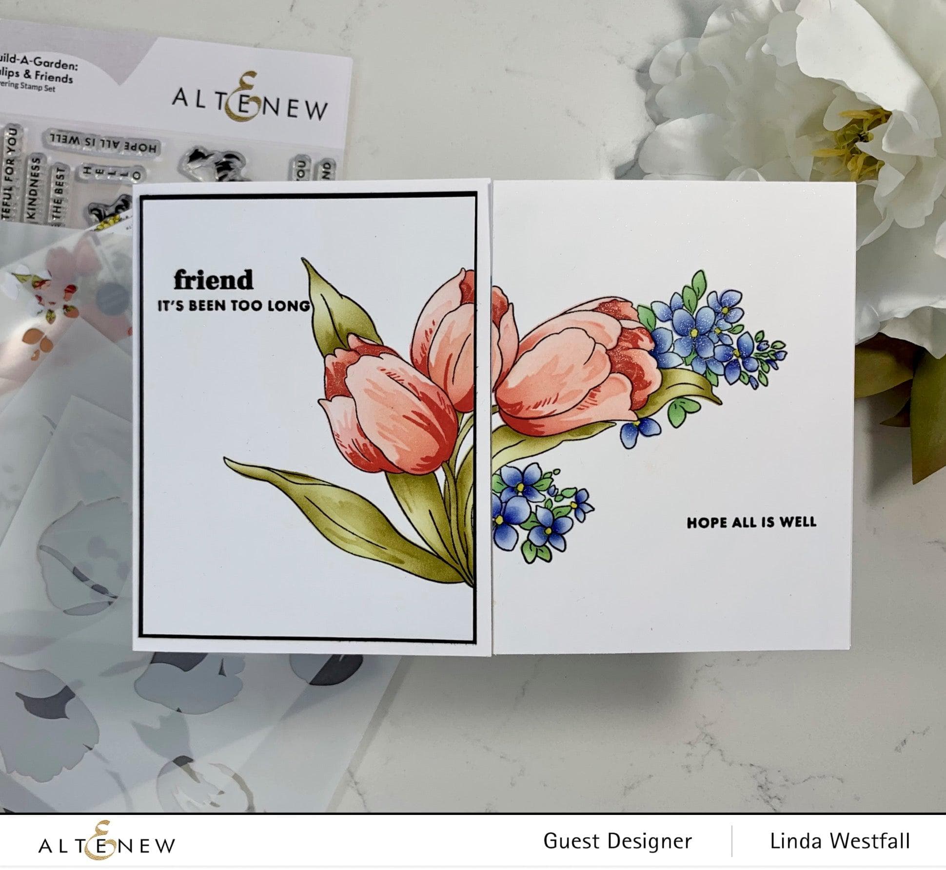 Build A Garden: Magnificent Branch & Tulips & Friends Add-on Die Bundle for DIY Scrapbooking, Card Making, and Paper Crafts